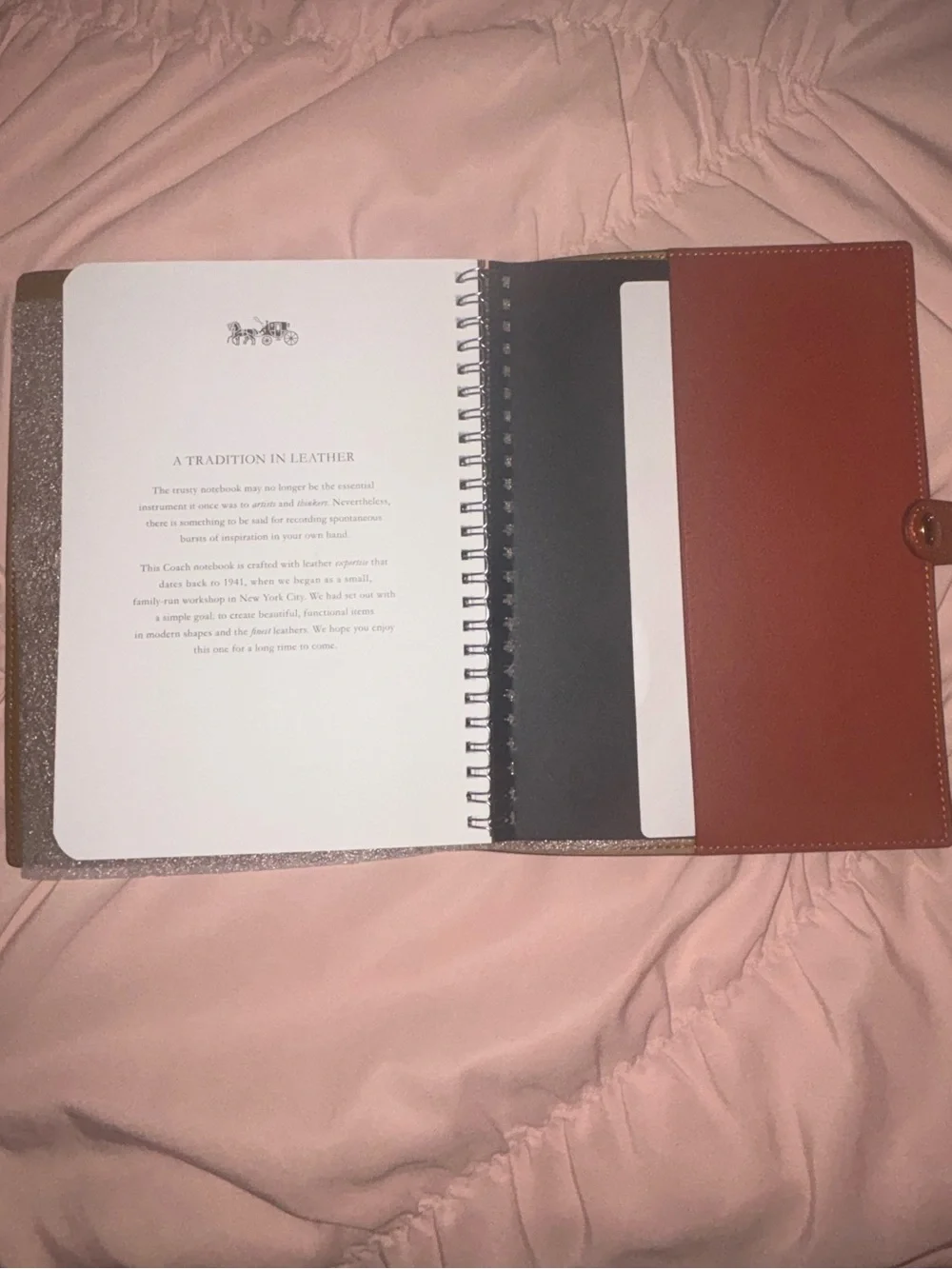 Coach authentic notebook
